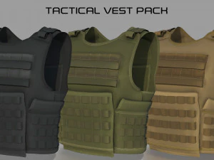 CHALECO T&Aacute;CTICO Modelo 3D