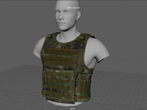 CHALECO T&Aacute;CTICO Modelo 3D