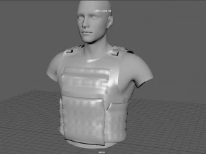 CHALECO T&Aacute;CTICO Modelo 3D