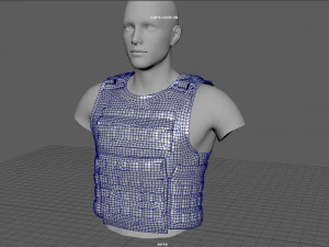 CHALECO T&Aacute;CTICO Modelo 3D