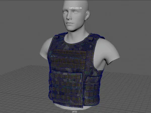 CHALECO T&Aacute;CTICO Modelo 3D