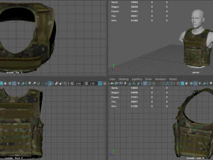 CHALECO T&Aacute;CTICO Modelo 3D