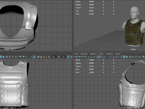 CHALECO T&Aacute;CTICO Modelo 3D