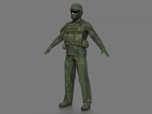 RUSIAN SOLDIER Modello 3D