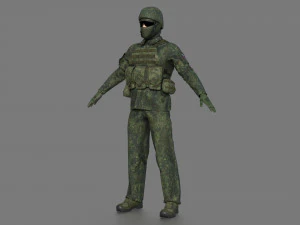 RUSIAN SOLDIER 3D Model