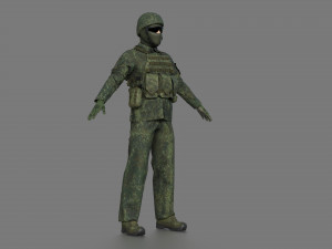 RUSIAN SOLDIER Modello 3D