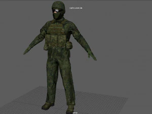 RUSIAN SOLDIER 3D Model