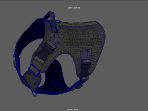 TACTICAL VEST FOR DOG Modello 3D