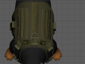 TACTICAL VEST FOR DOG Modello 3D