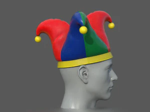 광대 모자 3D 모델