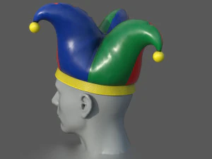 광대 모자 3D 모델