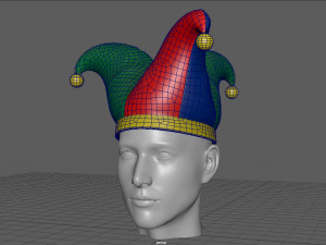 CLOWN HAT Model 3D