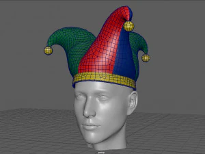 광대 모자 3D 모델