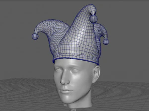 광대 모자 3D 모델