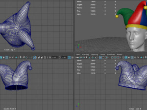 CLOWN HAT Model 3D