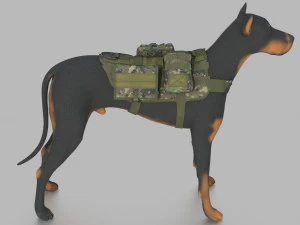 TACTICAL VEST FOR DOG 2 3D Model