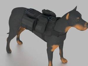TACTICAL VEST FOR DOG 2 3D Model