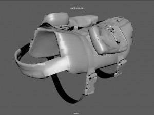 TACTICAL VEST FOR DOG 2 3D Model