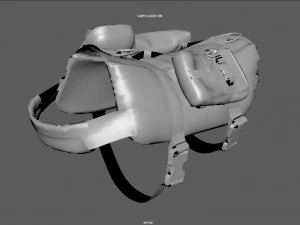 TACTICAL VEST FOR DOG 2 3D Model