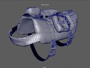 TACTICAL VEST FOR DOG 2 3D Model