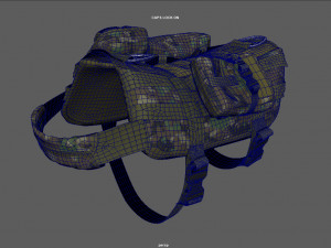 TACTICAL VEST FOR DOG 2 3D Model