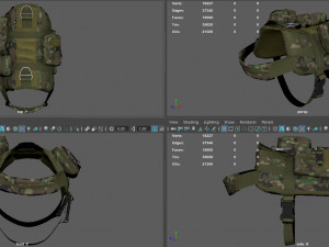 TACTICAL VEST FOR DOG 2 3D Model