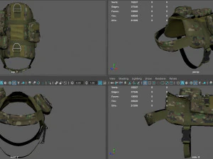 TACTICAL VEST FOR DOG 2 3D Model