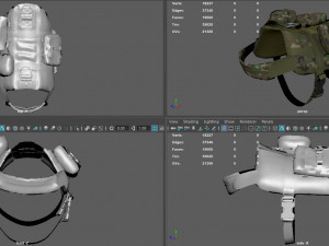 TACTICAL VEST FOR DOG 2 3D Model