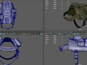 TACTICAL VEST FOR DOG 2 3D Model