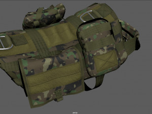 TACTICAL VEST FOR DOG 2 3D Model