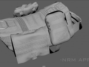 TACTICAL VEST FOR DOG 2 3D Model