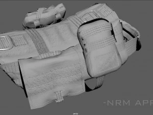 TACTICAL VEST FOR DOG 2 3D Model