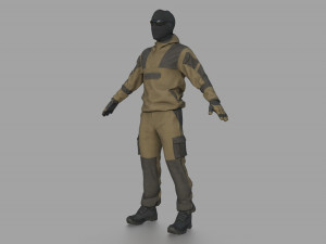TACTICAL UNIFORM Modelo 3D