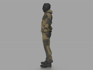 TACTICAL UNIFORM Modelo 3D