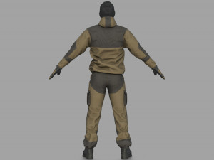 TACTICAL UNIFORM Modelo 3D