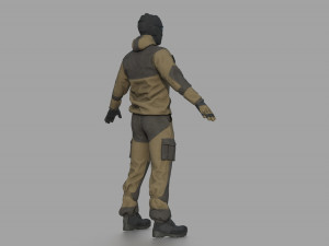 TACTICAL UNIFORM Modelo 3D