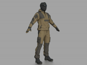 TACTICAL UNIFORM Modelo 3D