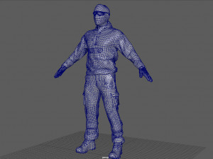 TACTICAL UNIFORM Modelo 3D