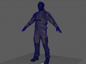 TACTICAL UNIFORM Modelo 3D