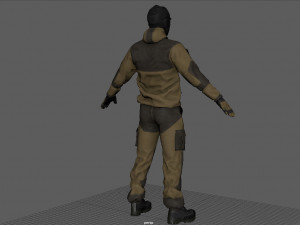 TACTICAL UNIFORM Modelo 3D
