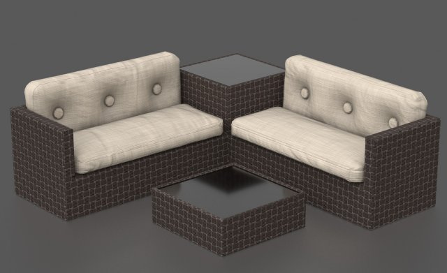 SUMMER TERRACE Model 3D .c4d .max .obj .3ds .fbx .stl .blend 