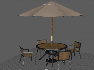 GARDEN FURNITURE SET 3D Модель