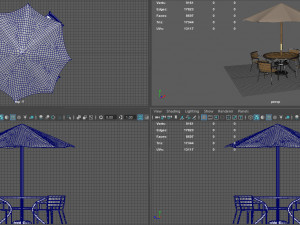 GARDEN FURNITURE SET 3D Модель