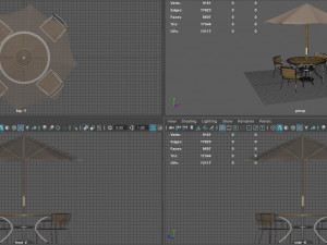 GARDEN FURNITURE SET 3D Модель