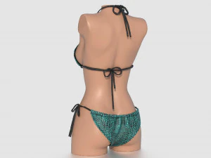 PACOTE BIQUINI MULHER Modelo 3D