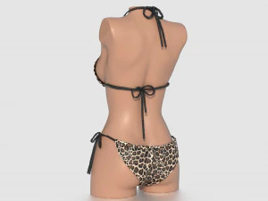 PACOTE BIQUINI MULHER Modelo 3D