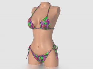 PACOTE BIQUINI MULHER Modelo 3D