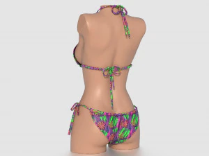 PACOTE BIQUINI MULHER Modelo 3D