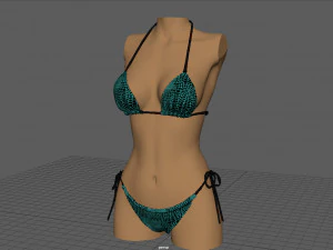 PACOTE BIQUINI MULHER Modelo 3D