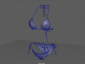 PACOTE BIQUINI MULHER Modelo 3D